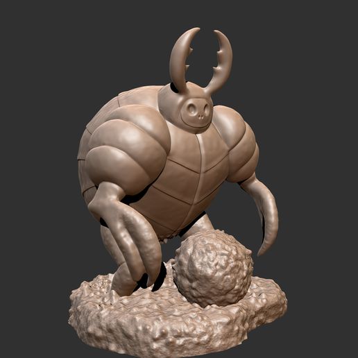 Dung Defender Hollow Knight Miniature STL File for 3D printingCults