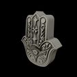 08.jpg Hamsa Hand symbol 3D model relief 04