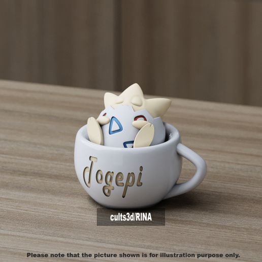 Togepi chill cup - 3D model önizlemesi