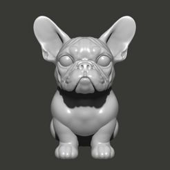 STL file french bulldog keychain・3D printer model to download・Cults