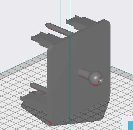 Edge CS/CTS,GPS, back up camera monitor 17mm 99-06 GM cubby mount 3D model