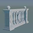 Renaissance_Balustrade_Render-03.png Classic Renaissance Cement Balustrade – 3D Printable Architectural Model