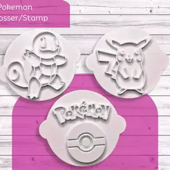 il_1588xN.4838723028_olsa.webp Pokemon Cookie Biscuit Stamp Fondant Cake Decorating Icing Cupcakes Stencil Embosser