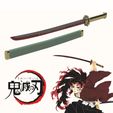 Sin-título-1.jpg STL-Datei Yoriichis Katana aus Kimetsu no Yaiba / Dämonentöter・Design für 3D-Drucker zum herunterladen