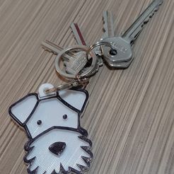 SCHNAUZER-1.7.png.jpg Schnauzer Dog Key Ring