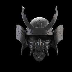 kabuto.13.png Download free STL file Kabuto - Samurai Head • 3D print object, Mutant_Turkey