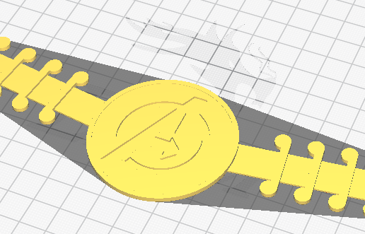 Avengers ear savers for mask strap - 3D model önizlemesi