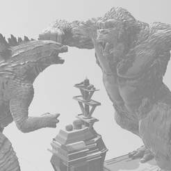Screenshot_8.png Free STL file King Kong vs Godzilla・3D printer model to download, axel_1_libra