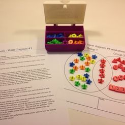 Venn_Lesson_display_large.jpg Free STL file Math Facts - Numbers, Shapes, Colors・3D printable model to download