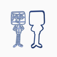 sadaeqrr.png STL file JEFF RANDELL CLARENCE COOKIE CUTTER - CARTOON・3D printable model to download