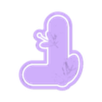 4407 L con flores.stl STL file Cutter letter L with flowers・3D printable model to download