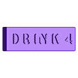 Jenga block - Drink 4.stl Drunk Jenga - (x56 blocks)