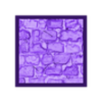 PavingStones115_BRACINGS_20mm_square_base_hollow_PRINT.stl 3 in 1 BUNDLE - Paving Stones 115 texture Bases Set (round, square and rectangle, oval) + thin bases | Perfect For Tabletop Wargames & RPG's