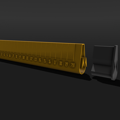 IMG_2080.png Archivo STL Regla Triangular Tubular 3D - 20 cm con Tapas de Almacenamiento・Idea de impresión 3D para descargar