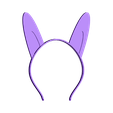 ears-very-long.stl Free STL file Animal ears headband, customizable・Template to download and 3D print