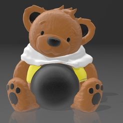 ALEXA_ECHO_DOT_5_URSO_PELUCIA.jpg Supporte Alexa Echo Dot 4a et 5a Geração Urso de Pelúcia