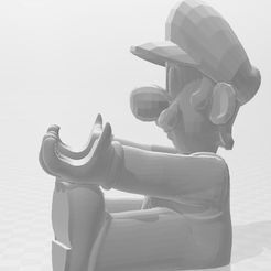 Luigi-1.jpg Télécharger fichier STL Support pour Nintendo Switch - Luigi • Objet à imprimer en 3D, ruperga3dprint