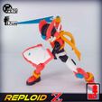 9.jpg 3D Print Action Figure - Reploid Z (based on Megaman Zero)