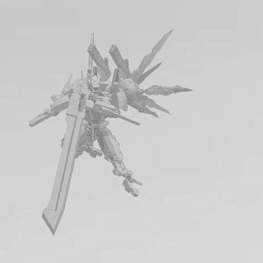 Space Communist Mobile Battlesuit 3D model