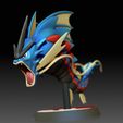 MegaGyarados01.jpg Mega GYARADOS - FAN ART - POKÉMON FIGURINE - 3D PRINT MODEL