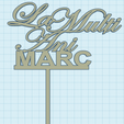 LMA-Marc2.png La multi ani Marc - Cake Topper -  Happy Birthday Marc in Romanian