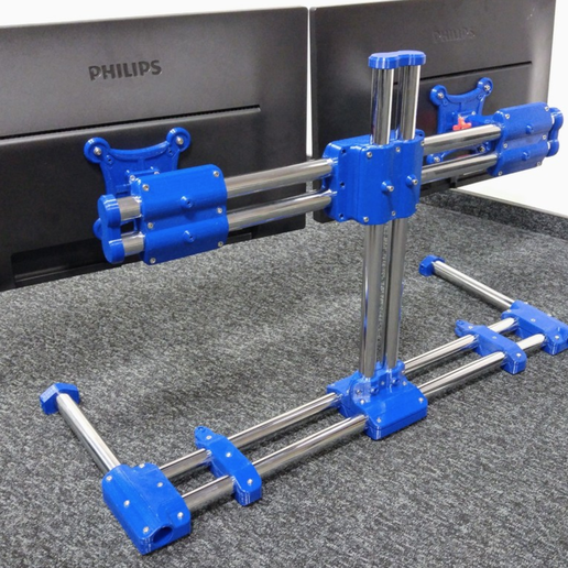 Modular dual monitor stand