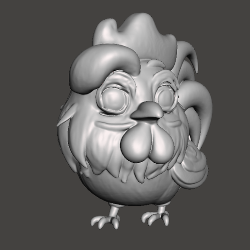 🐓 Cute Cartoon Rooster Figure Unique & Detailed 3D Print Model・ 3D File ...