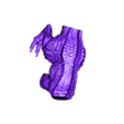 Grymloq_Main_Torso.stl Archivo STL gratis Dino Jesús con un brazo y su mascota Tiranosaurio・Plan imprimible en 3D para descargar