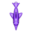 dolphin key chain.stl Flexi Dolphin Key chain - print in place - articulated - fidget toy
