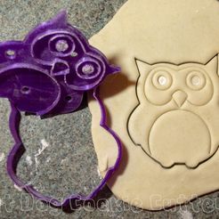 owl.JPG STL-Datei Owl Cookie Cutter With Stamp・Design für 3D-Drucker zum herunterladen
