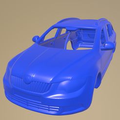 e04_013.png STL file Skoda Superb combi 2011 Printable Car Body・3D printing design to download