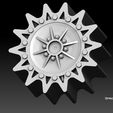 sprocket.jpg American WW2 Tank Tracks And Components Royalty Free Version