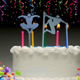 Spiderman-cake-toppers.png STL file Spiderman Cake toppers・3D printer design to download