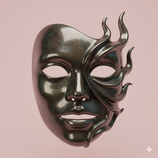 superhero mask STL, slasher mask STL, ghost mask STL, twisted grin mask STL, easy to print mask, realistic mask STL, witch mask STL, ornate mask STL, high detail mask STL, cosplay mask STL, distorted face mask STL, skull mask STL, kid size mask STL, beast