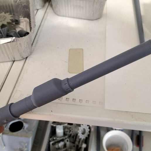 1/16 RHEINMETALL 120MM L/44 BARREL FOR TRUMPETER LEOPARD 2A5 - 3D model önizlemesi