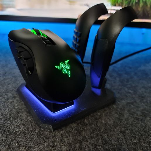 🐁 Razer Naga Pro/Trinity Chroma Module Dock・ STL File for