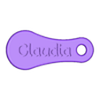 Claudia-OhWale.stl Archivo STL gratis Einkaufswagen Personalisiert mit Namen・Objeto para impresora 3D para descargar