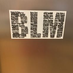 IMG_1758.jpg Black Lives Matter (BLM) Word Art Thin (Magnet)