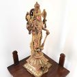 20201230_125243.jpg Vishnu the Preserver with Garuda (eagle) - Chola bronze style