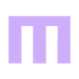 M.stl TRANSFORMERS Letters and Numbers | Logo