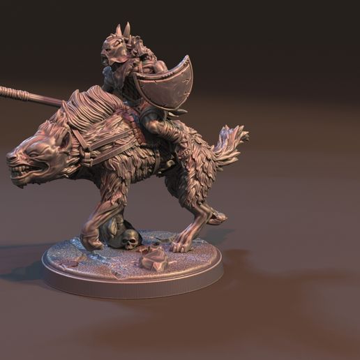 🎲 Warg Rider (Captains)・ STL File for 3D printing・Cults