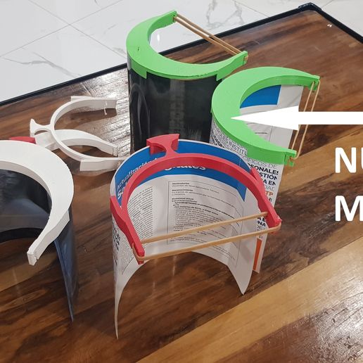 FACE PROTECTION CROWN MASK COVID-19 3D model