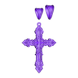 Gothic cross 01.stl Cruz gótica Pendente 01