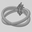 wf2.jpg Fichier STL Bague à diamants en grappe à tige croisée Tailles US 6 7 8 Modèle d'impression 3D・Modèle imprimable en 3D à télécharger
