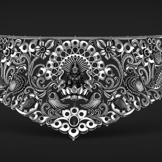 Indian God Necklace Set 08 3D model