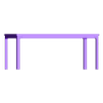 03. EKEDALEN Extendable Table.stl Miniature Replica EKEDALEN Extendable Table for Miniature Dollhouse - IKEA (1:12,24,48) - 3D Print Instant Download