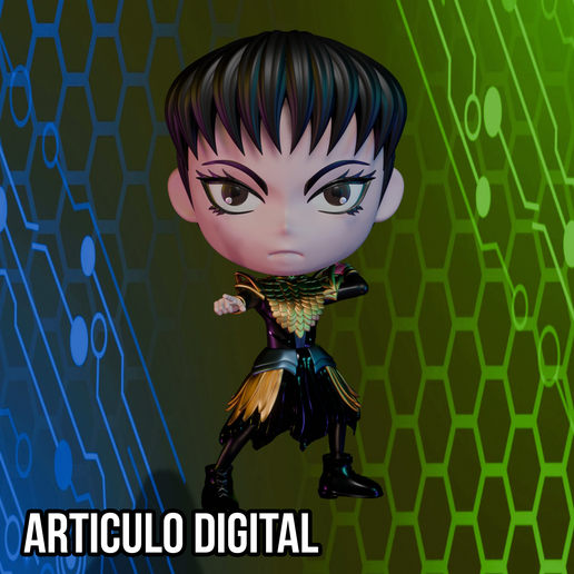 Babymetal Chibi Metal Forth Set 3D model