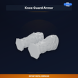 01_hero.png Knee Pad Armor Piece, Articulated Look, Fantasy Knight - 3D Printable STL File