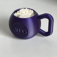 IMG_1123.png STL file KettleBell protein Scoop 30g・3D printer model to download