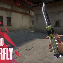 maxresdefault.jpg STL file VALORANT RGX 2.0 11Z PRO FIREFLY BUTTERFLY KNIFE・Model to download and 3D print